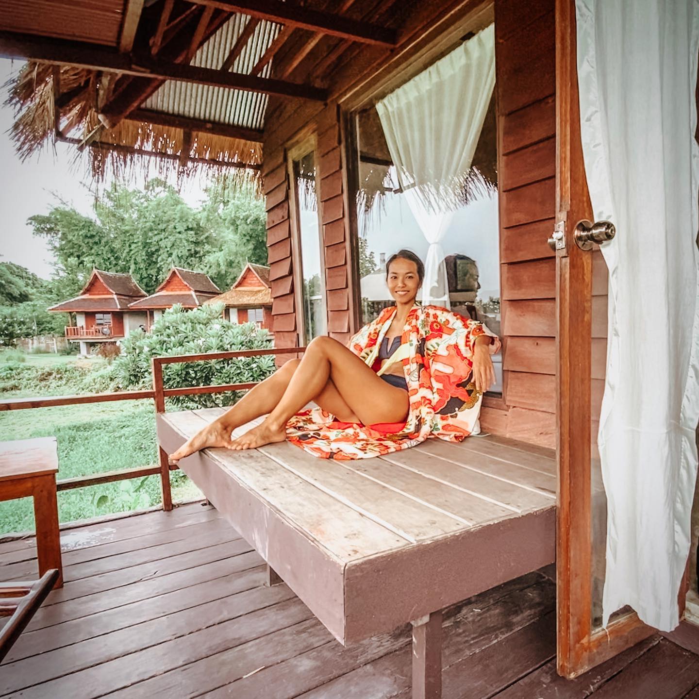 Customer wearing Sumo Vintage